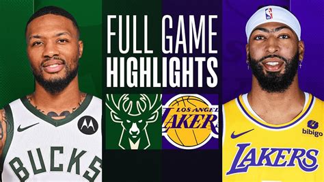 BUCKS at LAKERS .